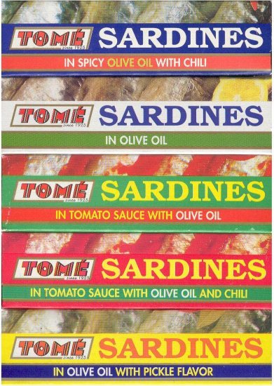 (image for) TOME SARDINES IN TOMATO SAUCE WITH OLIVE OIL