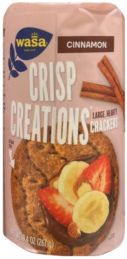 (image for) WASA CRISP CREATIONS CINNAMON CRACKERS