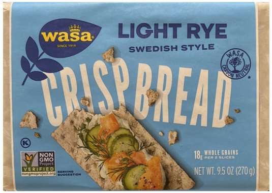 (image for) WASA LIGHT RYE CRISPBREAD