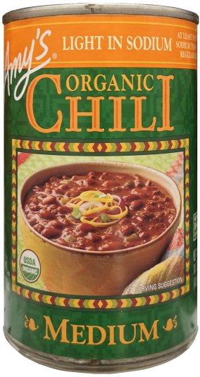 (image for) AMY'S ORGANIC CHILI MEDIUM LIGHT IN SODIUM