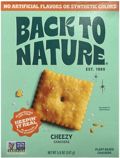 BACK TO NATURE CHEEZY CRACKERS (image for) BACK TO NATURE CHEEZY CRACKERS