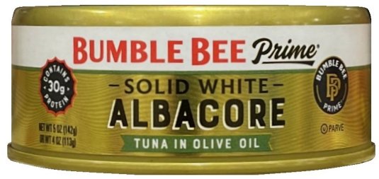 (image for) BUMBLE BEE PRIME ALBACORE TUNA IN OLIVE OIL