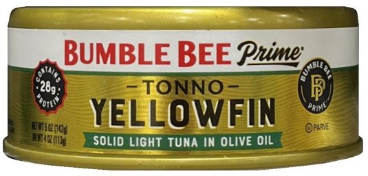 (image for) BUMBLE BEE PRIME YELLOWFIN TUNA IN OLIVE OIL