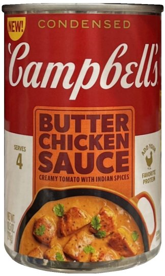 CAMPBELL'S BUTTER CHICKEN SAUCE (image for) CAMPBELL'S BUTTER CHICKEN SAUCE