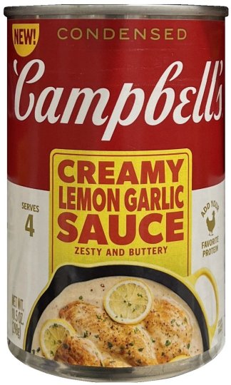 CAMPBELL'S CREAMY LEMON GARLIC SAUCE (image for) CAMPBELL'S CREAMY LEMON GARLIC SAUCE