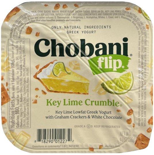 (image for) CHOBANI FLIP KEY LIME CRUMBLE LOWFAT GREEK YOGURT