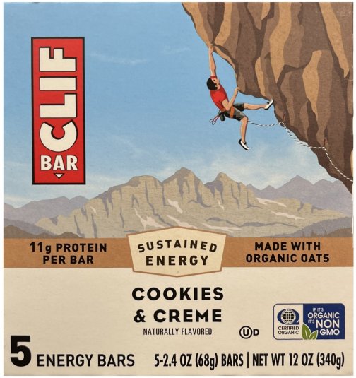 CLIF BAR COOKIES & CREAM ENERGY BAR (image for) CLIF BAR COOKIES & CREAM ENERGY BAR