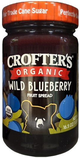 CROFTER'S ORGANIC WILD BLUEBERRY FRUIT SPREAD (image for) CROFTER'S ORGANIC WILD BLUEBERRY FRUIT SPREAD