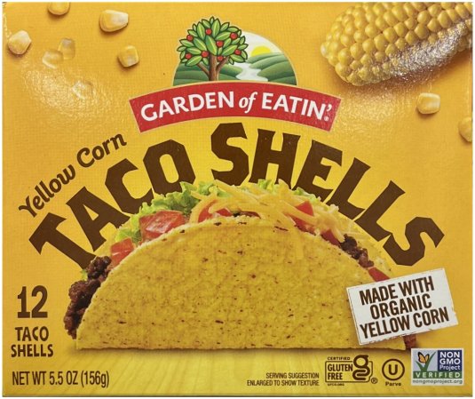 (image for) GARDEN OF EATIN YELLOW CORN TACO SHELLS