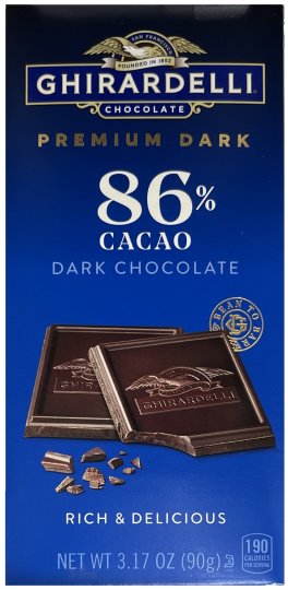 (image for) GHIRARDELLI PREMIUM DARK 86% CACAO DARK CHOCOLATE