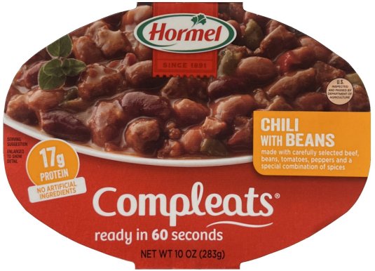 (image for) HORMEL COMPLEATS CHILI WITH BEANS