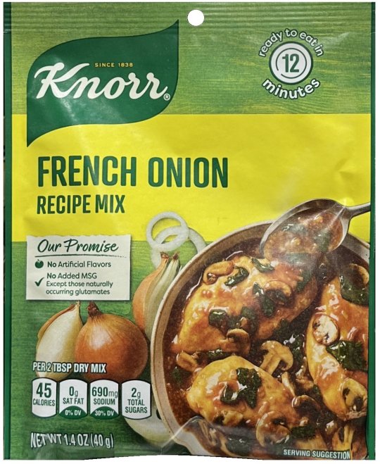 KNORR FRENCH ONION RECIPE MIX (image for) KNORR FRENCH ONION RECIPE MIX