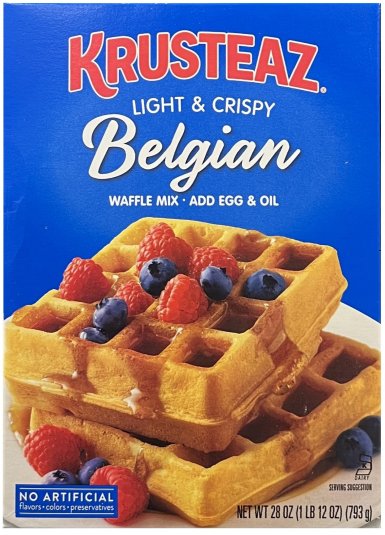 (image for) KRUSTEAZ LIGHT & CRISPY BELGIAN WAFFLE MIX