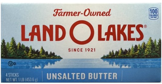 LAND O LAKES BUTTER UNSALTED (image for) LAND O LAKES BUTTER UNSALTED