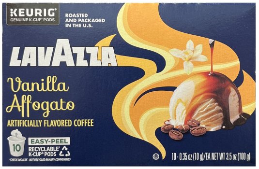 (image for) LAVAZZA VANILLA AFFOGATO FLAVOR MEDIUM ROAST COFFEE K-CUP PODS