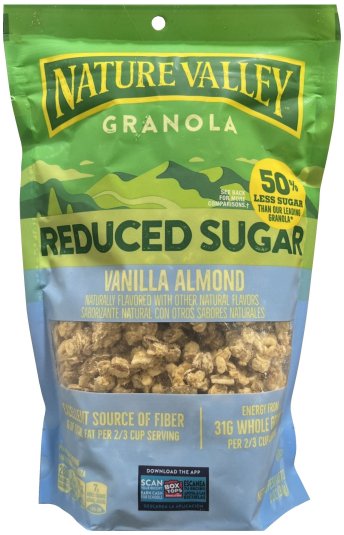 (image for) NATURE VALLEY REDUCED SUGAR VANILLA ALMOND GRANOLA