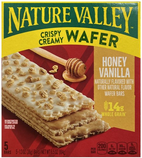 (image for) NATURE VALLEY CRISPY CREAMY WAFER HONEY VANILLA WAFER BARS