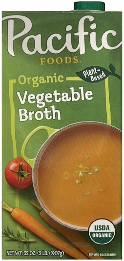 (image for) PACIFIC FOODS ORGANIC VEGETABLE BROTH