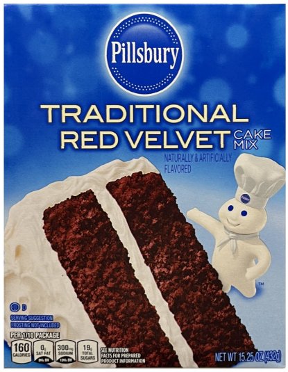 (image for) PILLSBURY TRADITIONAL RED VELVET CAKE MIX