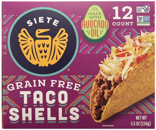SIETE GRAIN FREE TACO SHELLS (image for) SIETE GRAIN FREE TACO SHELLS